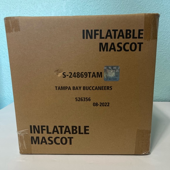 NEW 7' Air Blown LED Inflatable NFL Tampa Bay Buccaneers Captain Fear Mascot - Picture 3 of 4